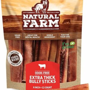 Natural Farm Odor Free Jumbo Bully Sticks